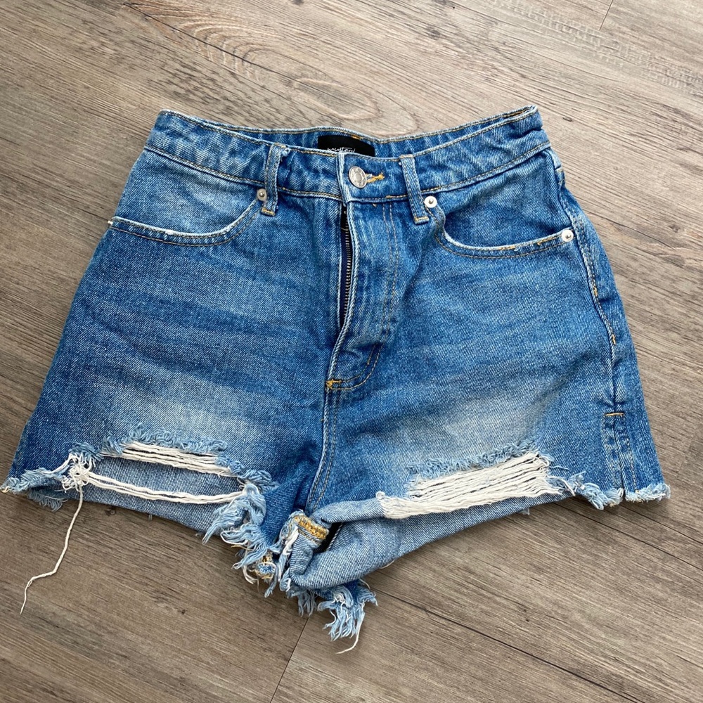 High Waist Denim Shorts